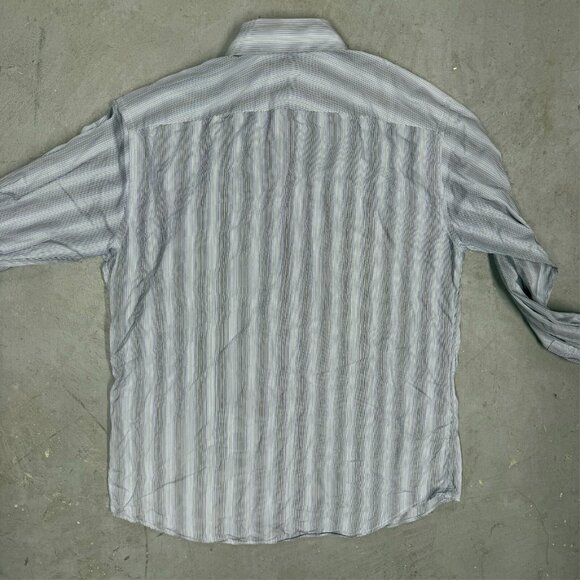 Paul Smith London Striped Dress Shirt French Cuffs Made in Italy 42 16 1/2 Large - Picture 10 of 10